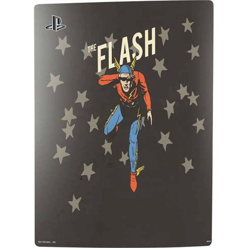 DC Comics The Flash Retro Action Pose PS5 Digital Edition Console Skin