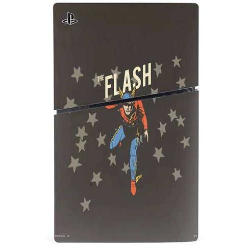 DC Comics The Flash Retro Action Pose PS5 Slim Disk Bundle Skin