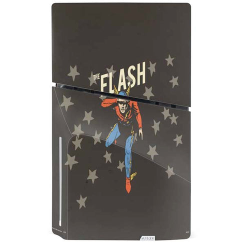 DC Comics The Flash Retro Action Pose PS5 Slim Disk Bundle Skin