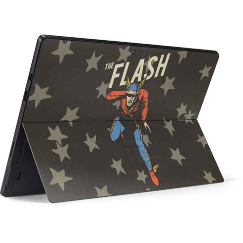 DC Comics The Flash Retro Action Pose Surface Pro 7 Skin