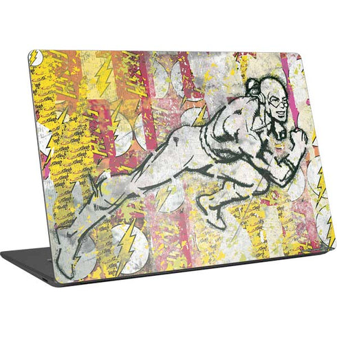 DC Comics The Flash Retro Abstract Running Pose Surface Laptop 4 15in Skin