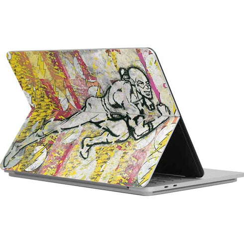 DC Comics The Flash Retro Abstract Running Pose Surface Laptop Studio Skin
