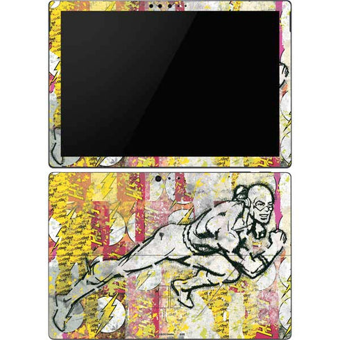 DC Comics The Flash Retro Abstract Running Pose Surface Pro 6 Skin
