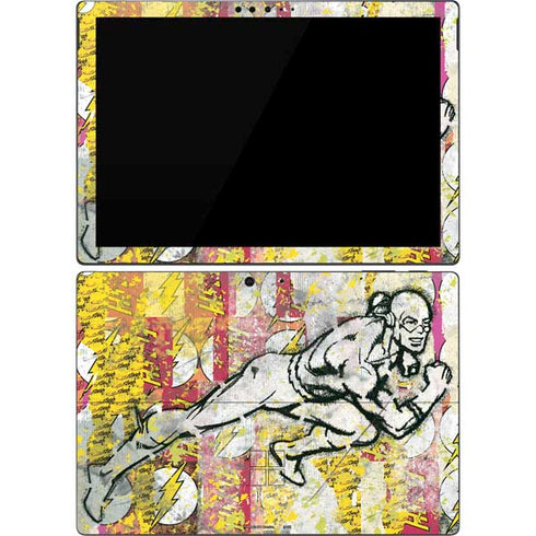 DC Comics The Flash Retro Abstract Running Pose Surface Pro 7 Skin
