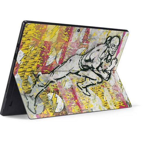 DC Comics The Flash Retro Abstract Running Pose Surface Pro 7 Skin