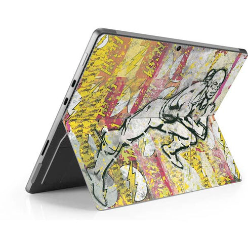 DC Comics The Flash Retro Abstract Running Pose Surface Pro 8 Skin