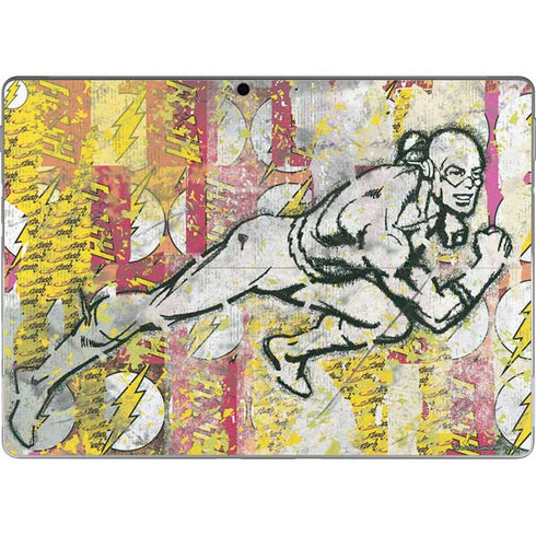 DC Comics The Flash Retro Abstract Running Pose Surface Pro 9 Skin