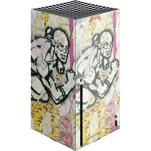 DC Comics The Flash Retro Abstract Running Pose Xbox Series X Console Skin