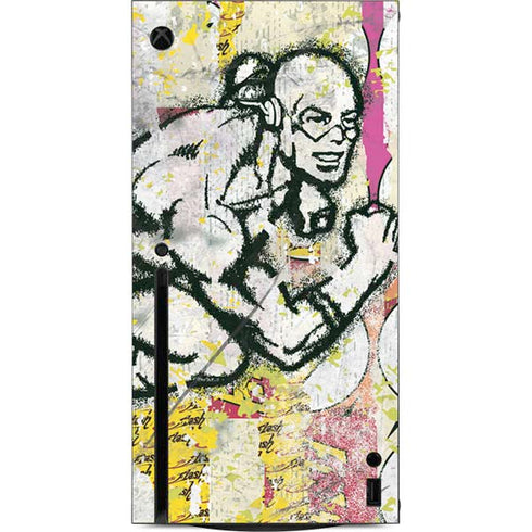DC Comics The Flash Retro Abstract Running Pose Xbox Series X Console Skin