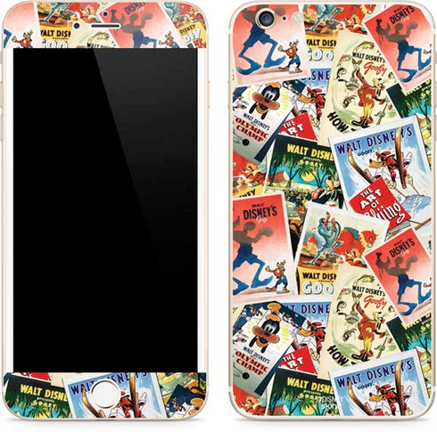 Disney Friends Retro Goofy Stamps Art iPhone 6/6s Plus Skin