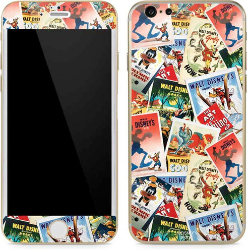 Disney Friends Retro Goofy Stamps Art iPhone 6/6s Skin