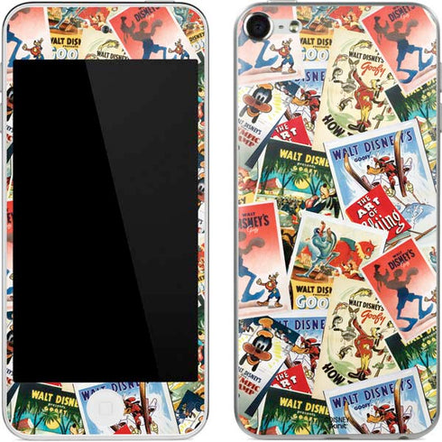 Disney Friends Retro Goofy Stamps Art Apple iPod Skin