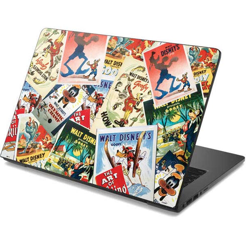Disney Friends Retro Goofy Stamps Art Dell Chromebook Skin