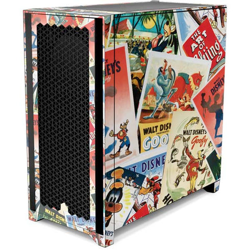 Disney Friends Retro Goofy Stamps Art Corsair 4000D Tempered Glass Mid-Tower ATX Case Skin