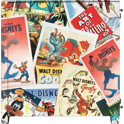 Disney Friends Retro Goofy Stamps Art Corsair 4000D Tempered Glass Mid-Tower ATX Case Skin