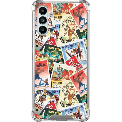 Disney Friends Retro Goofy Stamps Art Galaxy A13 5G Clear Case