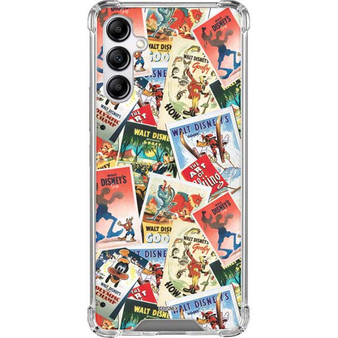 Disney Friends Retro Goofy Stamps Art Galaxy A14 5G Clear Case