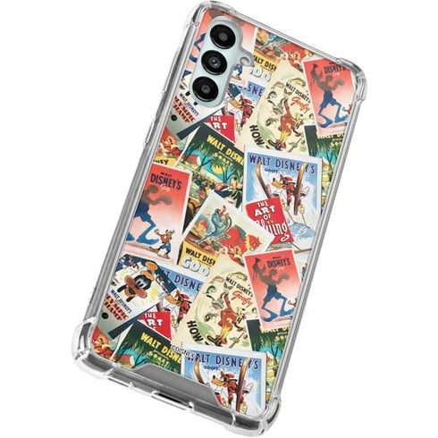 Disney Friends Retro Goofy Stamps Art Galaxy A14 5G Clear Case