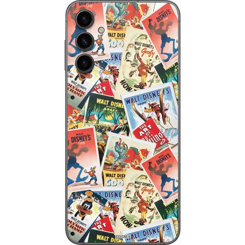 Disney Friends Retro Goofy Stamps Art Galaxy A14 5G Skin