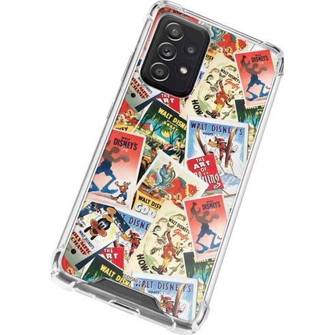 Disney Friends Retro Goofy Stamps Art Galaxy A52 5G Clear Case