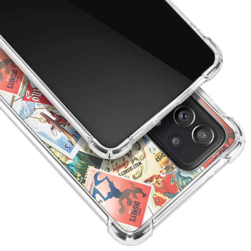 Disney Friends Retro Goofy Stamps Art Galaxy A52 5G Clear Case