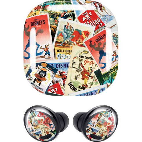 Disney Friends Retro Goofy Stamps Art Galaxy Buds Pro Skin