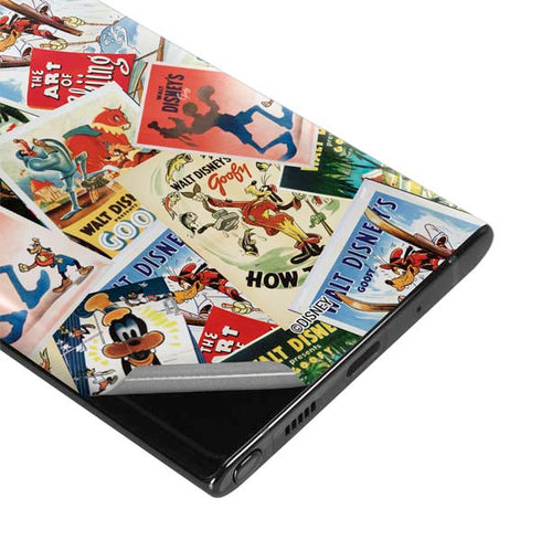 Disney Friends Retro Goofy Stamps Art Galaxy Note 10 Plus Skin