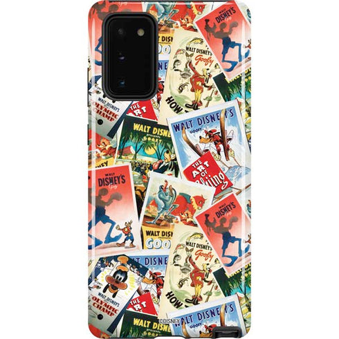 Disney Friends Retro Goofy Stamps Art Galaxy Note20 5G Pro Case