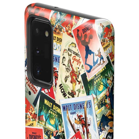 Disney Friends Retro Goofy Stamps Art Galaxy Note20 5G Pro Case