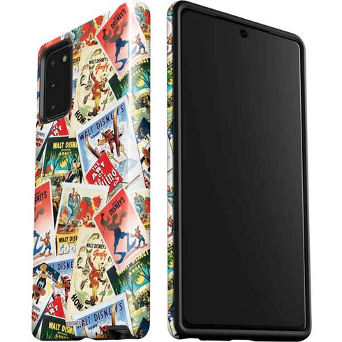 Disney Friends Retro Goofy Stamps Art Galaxy Note20 5G Pro Case