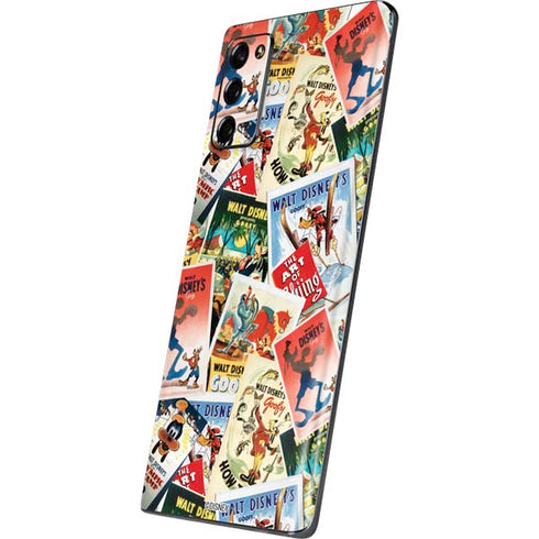 Disney Friends Retro Goofy Stamps Art Galaxy Note20 5G Skin