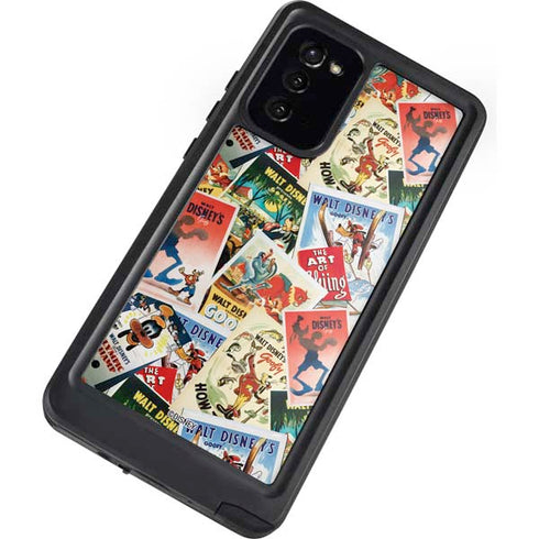Disney Friends Retro Goofy Stamps Art Galaxy Note20 5G Waterproof Case