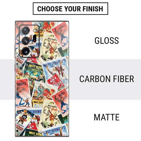 Disney Friends Retro Goofy Stamps Art Galaxy Note20 Ultra 5G Skin