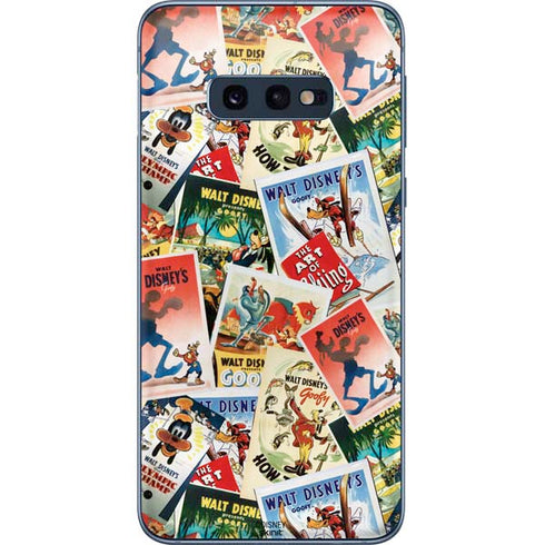 Disney Friends Retro Goofy Stamps Art Galaxy S10e Skin