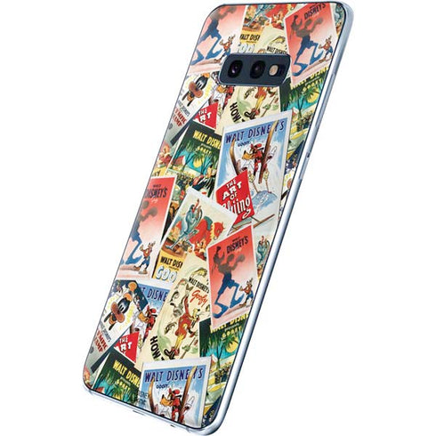 Disney Friends Retro Goofy Stamps Art Galaxy S10e Skin