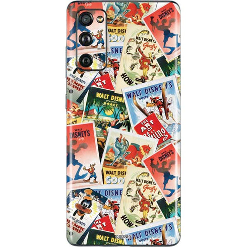 Disney Friends Retro Goofy Stamps Art Galaxy S20 Fan Edition Skin