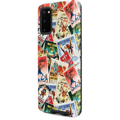 Disney Friends Retro Goofy Stamps Art Galaxy S20 Pro Case