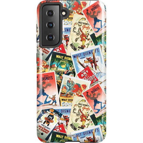Disney Friends Retro Goofy Stamps Art Galaxy S21 5G Pro Case