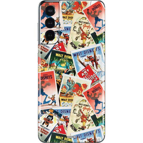 Disney Friends Retro Goofy Stamps Art Galaxy S21 5G Skin