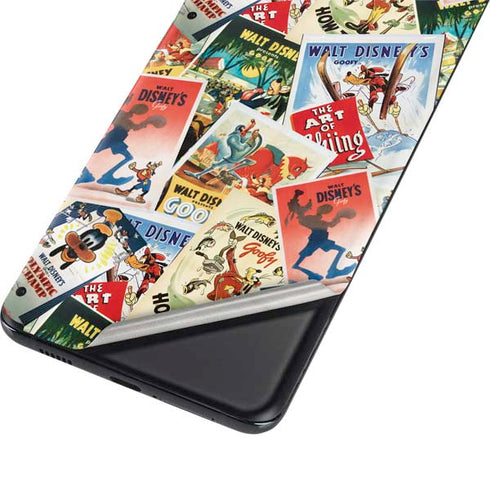 Disney Friends Retro Goofy Stamps Art Galaxy S21 5G Skin