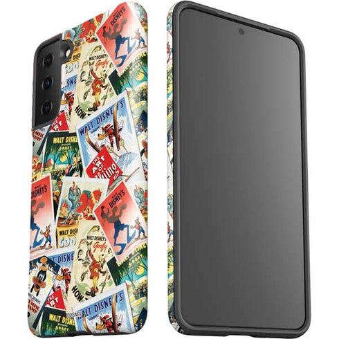 Disney Friends Retro Goofy Stamps Art Galaxy S21 FE Pro Case