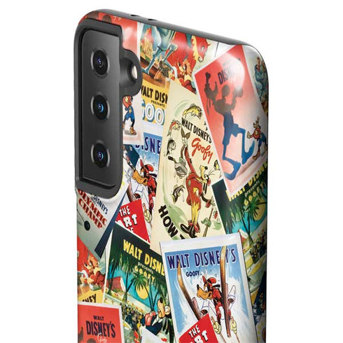 Disney Friends Retro Goofy Stamps Art Galaxy S21 Plus 5G Pro Case