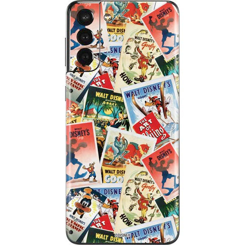 Disney Friends Retro Goofy Stamps Art Galaxy S21 Plus 5G Skin
