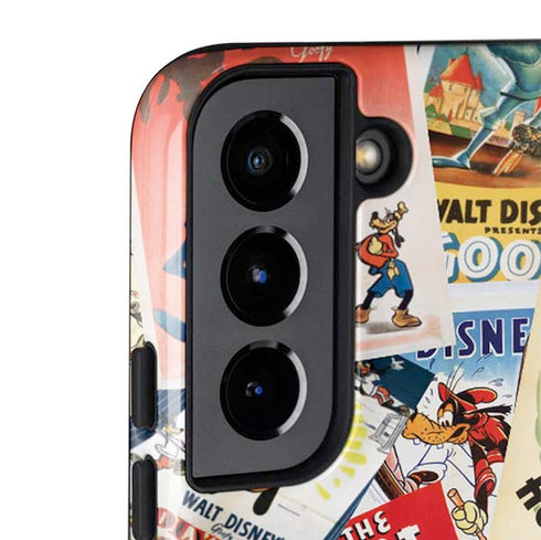 Disney Friends Retro Goofy Stamps Art Galaxy S22 Plus Pro Case