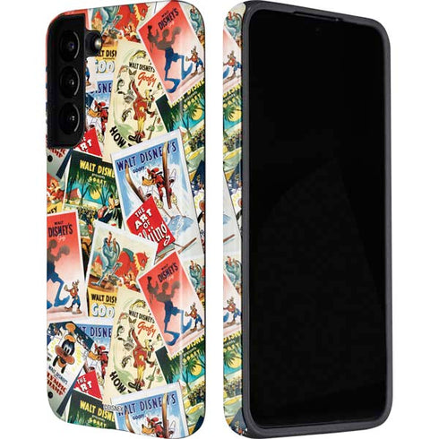 Disney Friends Retro Goofy Stamps Art Galaxy S22 Plus Pro Case