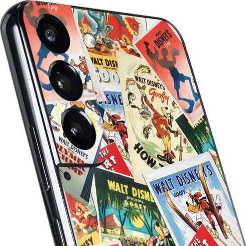 Disney Friends Retro Goofy Stamps Art Galaxy S22 Skin