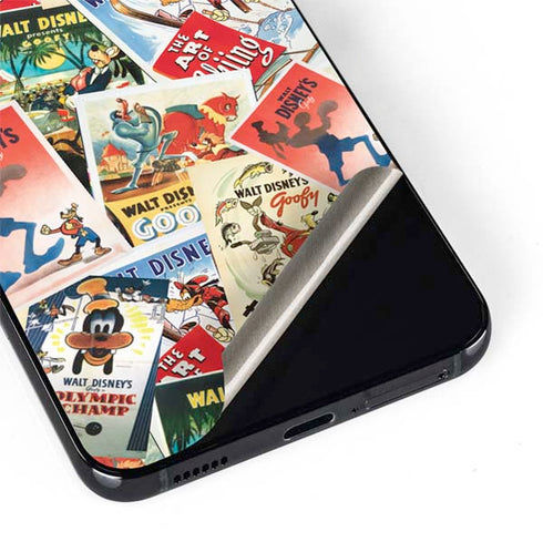 Disney Friends Retro Goofy Stamps Art Galaxy S22 Skin