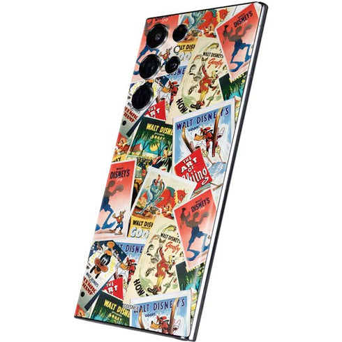 Disney Friends Retro Goofy Stamps Art Galaxy S22 Ultra Skin