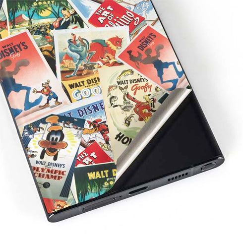 Disney Friends Retro Goofy Stamps Art Galaxy S22 Ultra Skin
