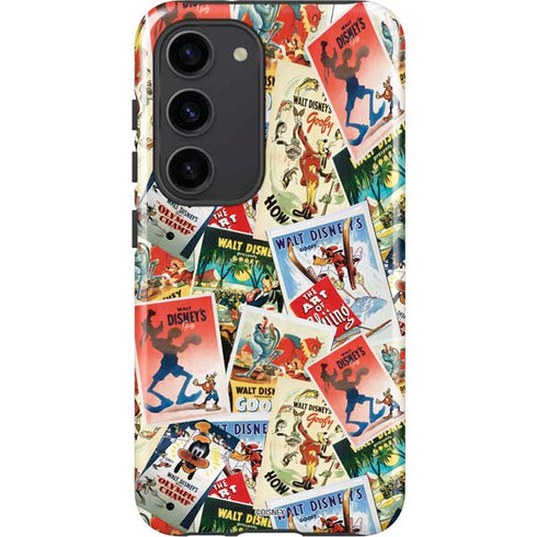 Disney Friends Retro Goofy Stamps Art Galaxy S23 Pro Case